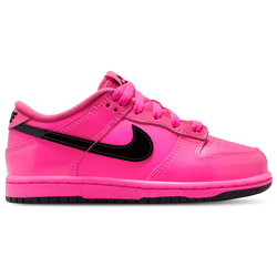 Girls' Preschool - Nike Dunk Low SE - Pink Blast/Black