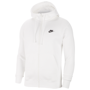 White nike discount sweater zip up