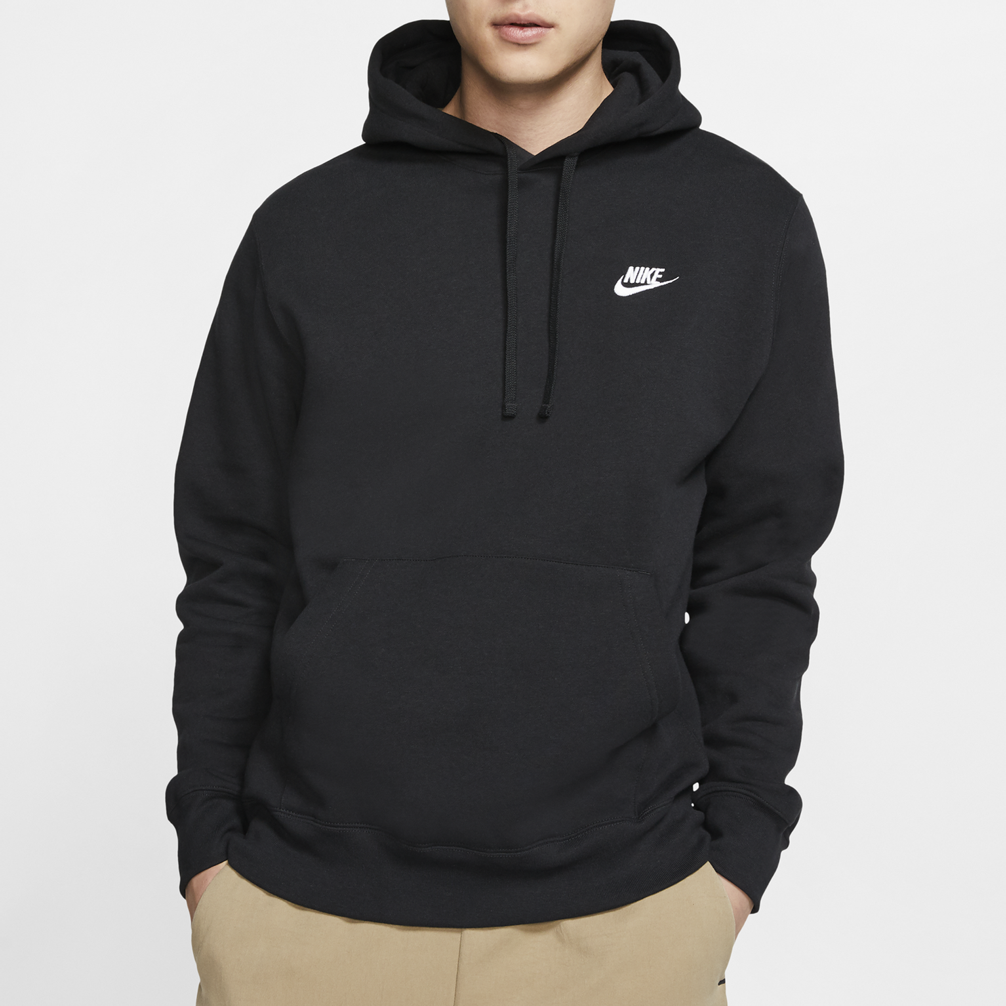 mens black nike pullover hoodie