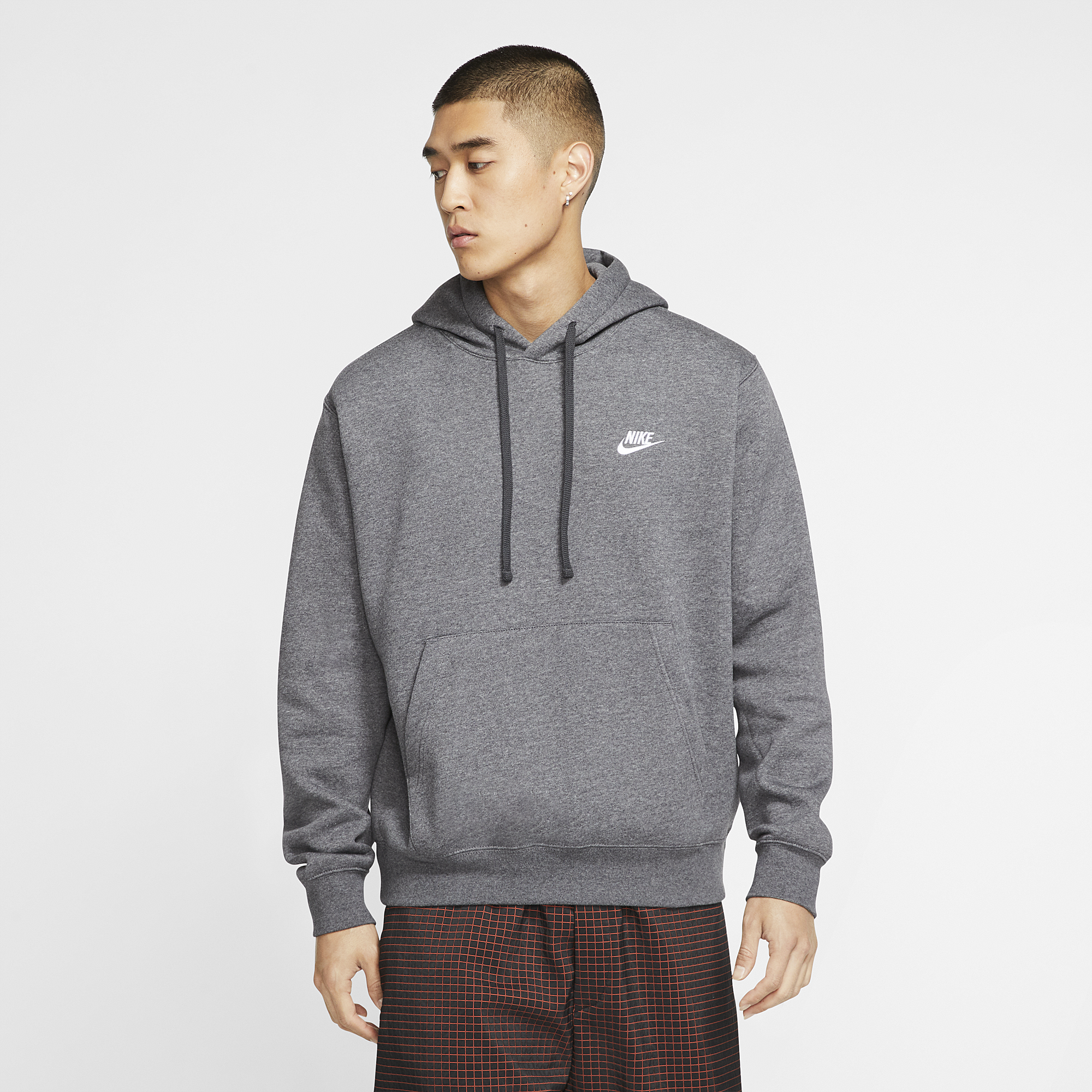 grey nike overhead hoodie