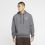 Nike Club Pullover Hoodie - Men's Charcoal Heather/Anthracite/White