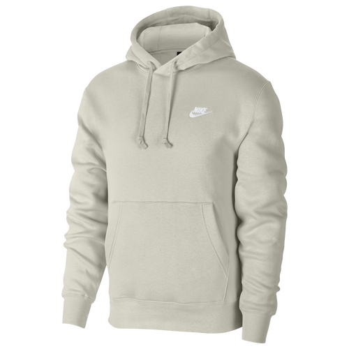 

Nike Mens Nike Club Pullover Hoodie - Mens Light Bone/Light Bone/White Size XXL