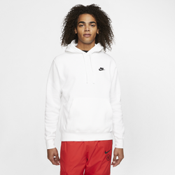 Men's - Nike Club Pullover Hoodie - White/Black