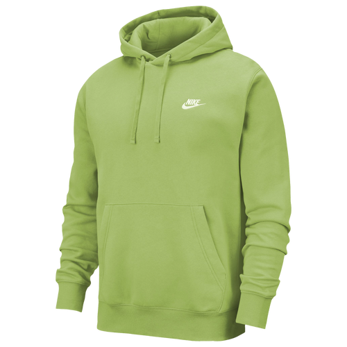 

Nike Mens Nike Club Pullover Hoodie - Mens Vivid Green/Vivid Green/White Size S