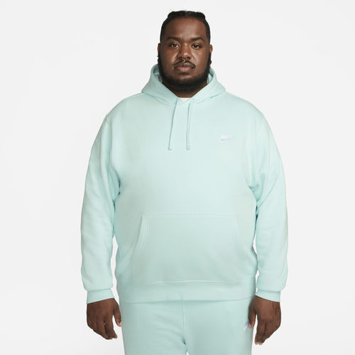 

Nike Mens Nike Club Pullover Hoodie - Mens Jade Ice/Jade Ice/White Size L