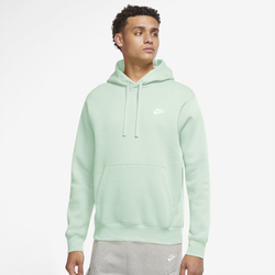 Men's - Nike Club Pullover Hoodie - Barely Green/Barely Green/White
