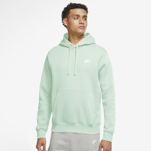 

Nike Mens Nike Club Pullover Hoodie - Mens Barely Green/White/Barely Green Size S