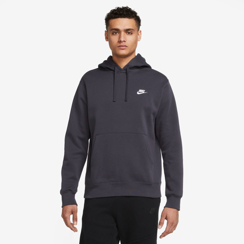 

Nike Mens Nike Club Pullover Hoodie - Mens Purple/White Size XXL