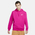 Nike Club Pullover Hoodie - Men's White/Fireberry