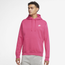 Nike Club Pullover Hoodie - Men's Pink/White