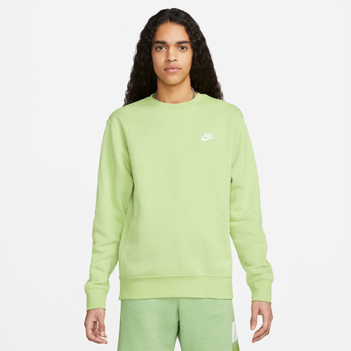 

Nike Mens Nike Club Crew - Mens Vivid Green/White Size XL