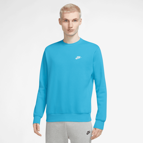 Nike Mens  Club Crew In Blue/white