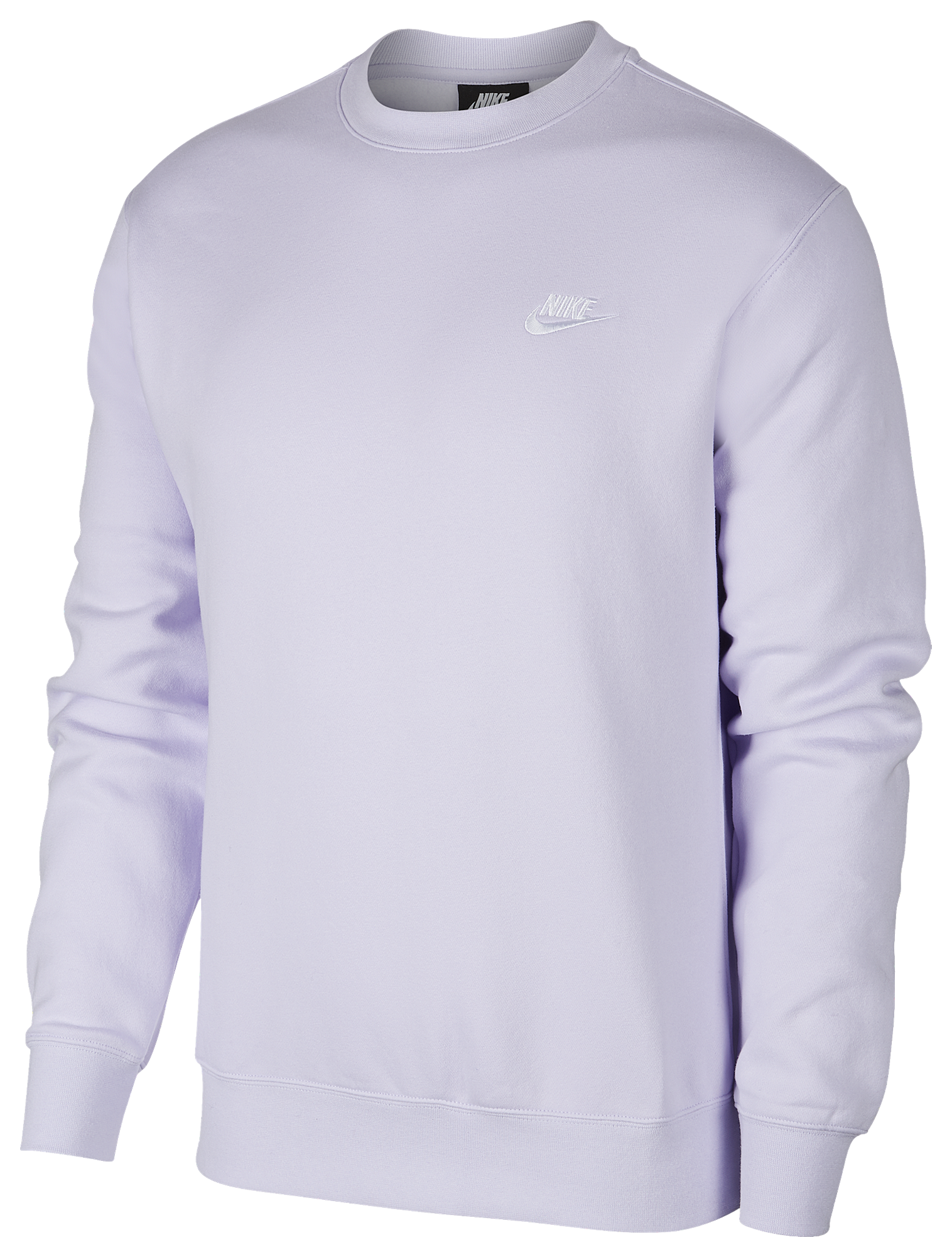 nike club swoosh crew sweatshirt grey