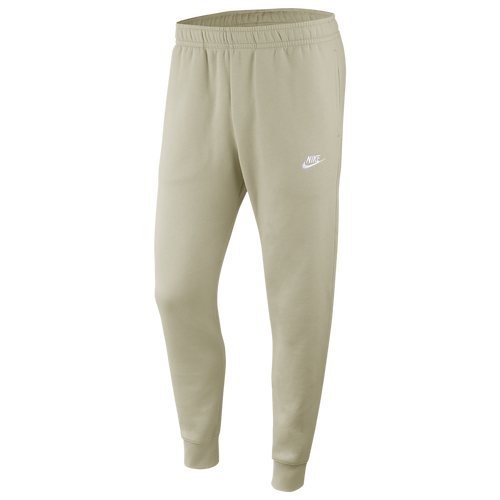 

Nike Mens Nike Club Joggers - Mens Light Bone/Light Bone/White Size S