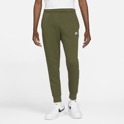 Men's - Nike Club Joggers - Olive/White