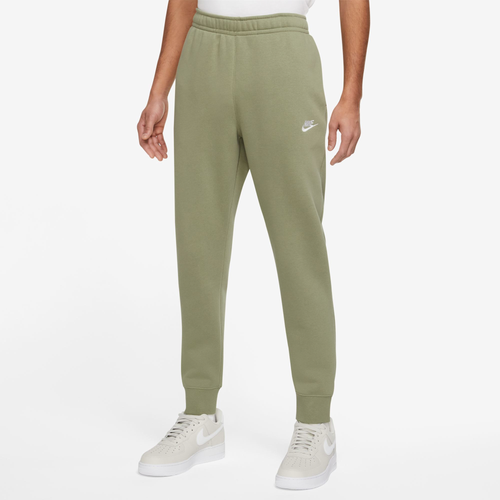 

Nike Mens Nike Club Joggers - Mens Alligator/Alligator/White Size S