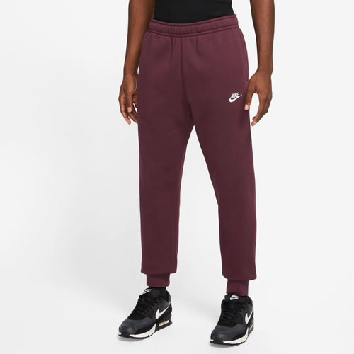 

Nike Mens Nike Club Joggers - Mens Night Maroon/Night Maroon/White Size 3XLT