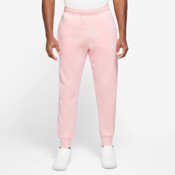 Men's - Nike Club Fleece Joggers  - Pink/White