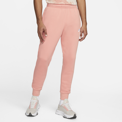 

Nike Mens Nike Club Joggers - Mens Pink/White Size M