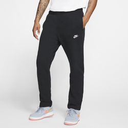 Men's - Nike Open Hem Club Pants - Black/White