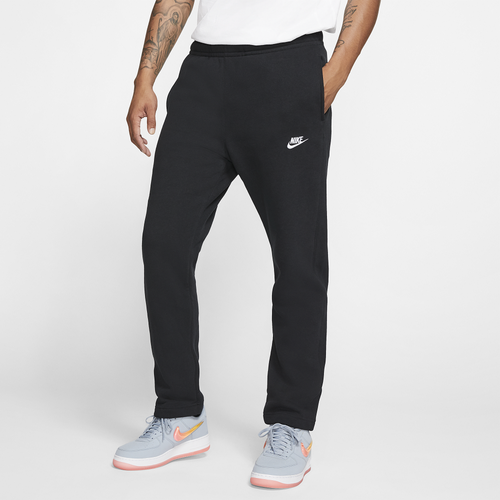

Nike Mens Nike Open Hem Club Pants - Mens Black/White Size XL