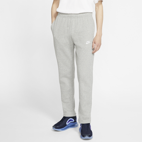 

Nike Mens Nike Open Hem Club Pants - Mens White/Dark Grey Heather Size L