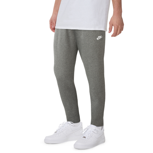 

Nike Mens Nike Open Hem Club Pants - Mens Charcoal Heather/Anthracite/White Size XXL