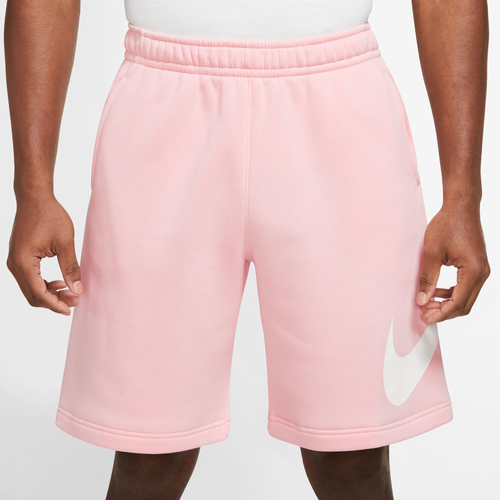 

Nike Mens Nike NSW Club BB Shorts - Mens White/Pink Bloom/White Size L