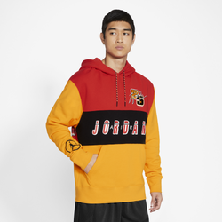 Men's - Jordan Sport DNA Fleece Pullover - Chile Red/University Gold/Black