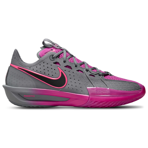 

Nike Mens Nike Air Zoom G.T. Cut 3 - Mens Basketball Shoes Smoke Grey/Black/Hot Fuchsia Size 11.0