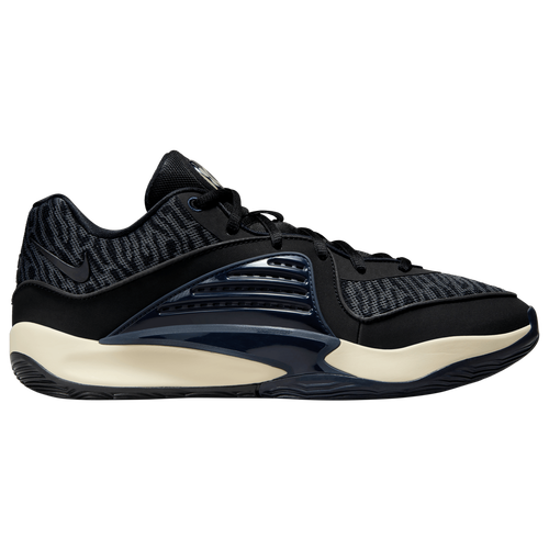 Nike Mens  Kd 16 In Black/black/dark Smoke Grey/coconut Milk
