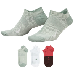 Women's - Nike 2 Pack Sheer Quarter Socks - Green/Archaeo Pink/Sail