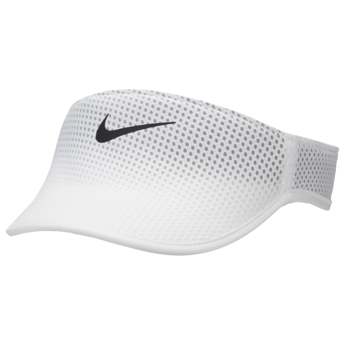 

Nike Mens Nike Aero Run Visor - Mens White/Black Size One Size