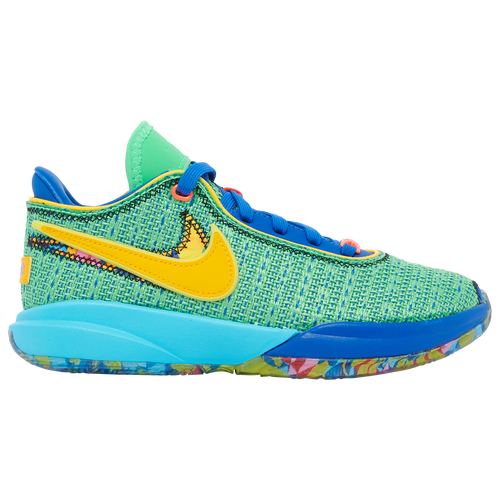 

Nike Boys Nike LeBron XX SE - Boys' Grade School Basketball Shoes Electric Algae/University Gold/Game Royal Size 5.5