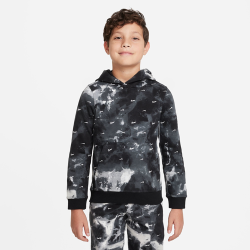 

Nike Boys Nike FT Club Fleece Pullover - Boys' Grade School Black/Black Size S