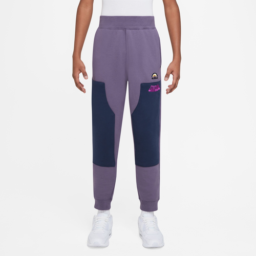 Shop Nike Boys  Lebron James Gfx 2 Pants In Canyon Purple/midnight Navy