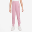 Nike NSW Fleece Pants - Girls' Grade School Elemental Pink/Metallic Gold