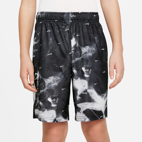 

Nike Boys Nike COL AOP Shorts - Boys' Grade School Black/Black Size XL