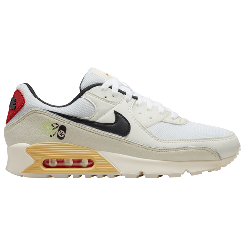 

Nike Mens Nike Air Max 90 - Mens Running Shoes White/Black/Red Size 10.0