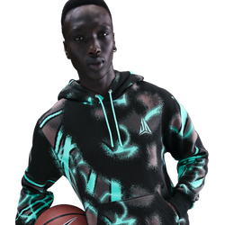 Men's - Nike Ja Club Basketball Pullover Hoodie - Bleached Turq