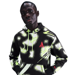 Men's - Nike Ja Club Basketball Pullover Hoodie - Volt