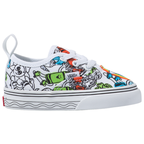 

Boys Vans Vans Authentic - Boys' Toddler Shoe White/Multi Size 04.0