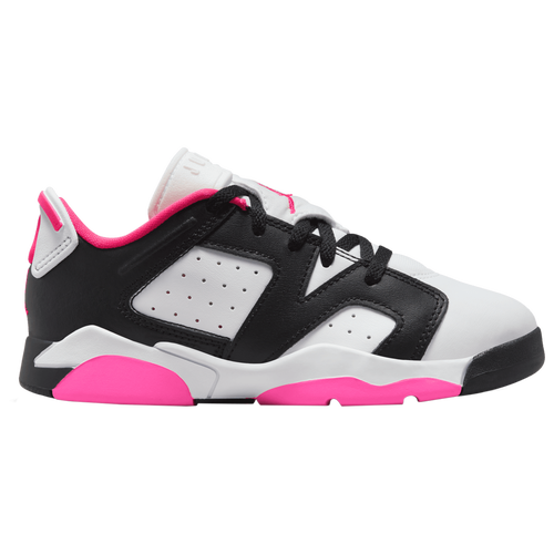 

Jordan Girls Jordan Retro 6 Low - Girls' Preschool Basketball Shoes Black/White/Pink Size 12.0