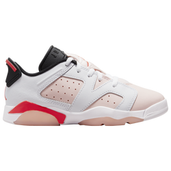 Girls' Preschool - Jordan Retro 6 Low - White/Atmosphere-Infrared
