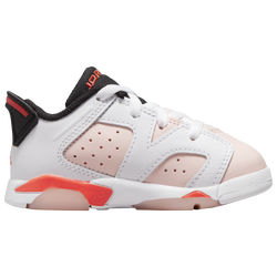 Girls' Toddler - Jordan Retro 6 Low - White/Atmosphere-Infrared