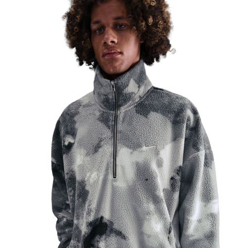 MENS - Nike Sherpa Half Zip Jacket NAOS - Iron Grey/Pale Ivory