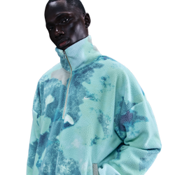 Men's - Nike Sherpa Half Zip Jacket NAOS - Dusty Cactus/Pale Ivory