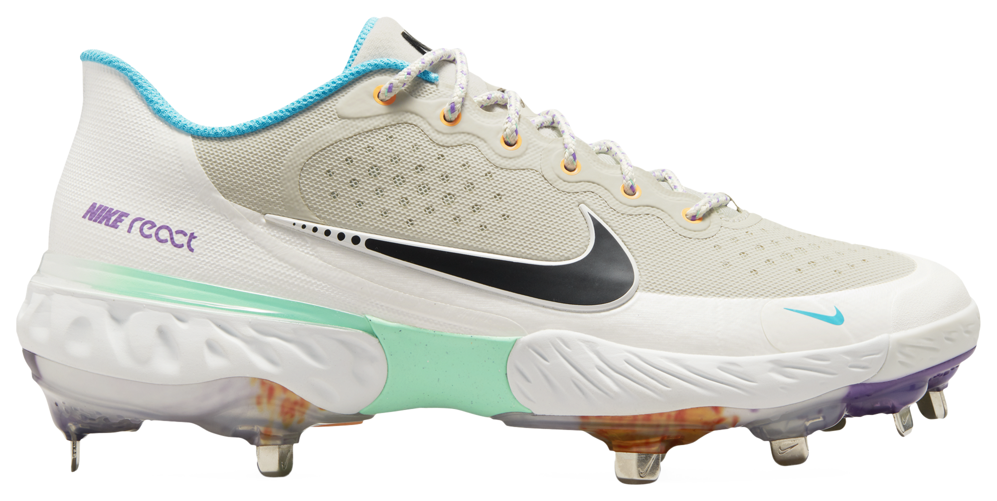 nike white blue and pink