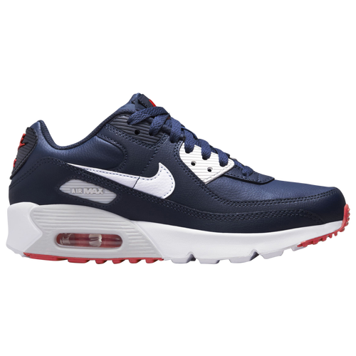 

Nike Boys Nike Air Max 90 - Boys' Grade School Running Shoes Obsidian/White/Navy Size 4.0