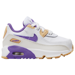 Boys' Toddler - Nike Air Max 90 Leather - Citron Tint/White/Action Grape